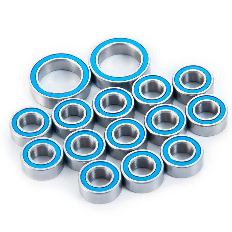 

15 Pcs Rubber Sealed Bearing Kit for ECX 1/10 2WD Torment Amp Ruckus Circuit Boost RC Car Upgrade Parts Accessories