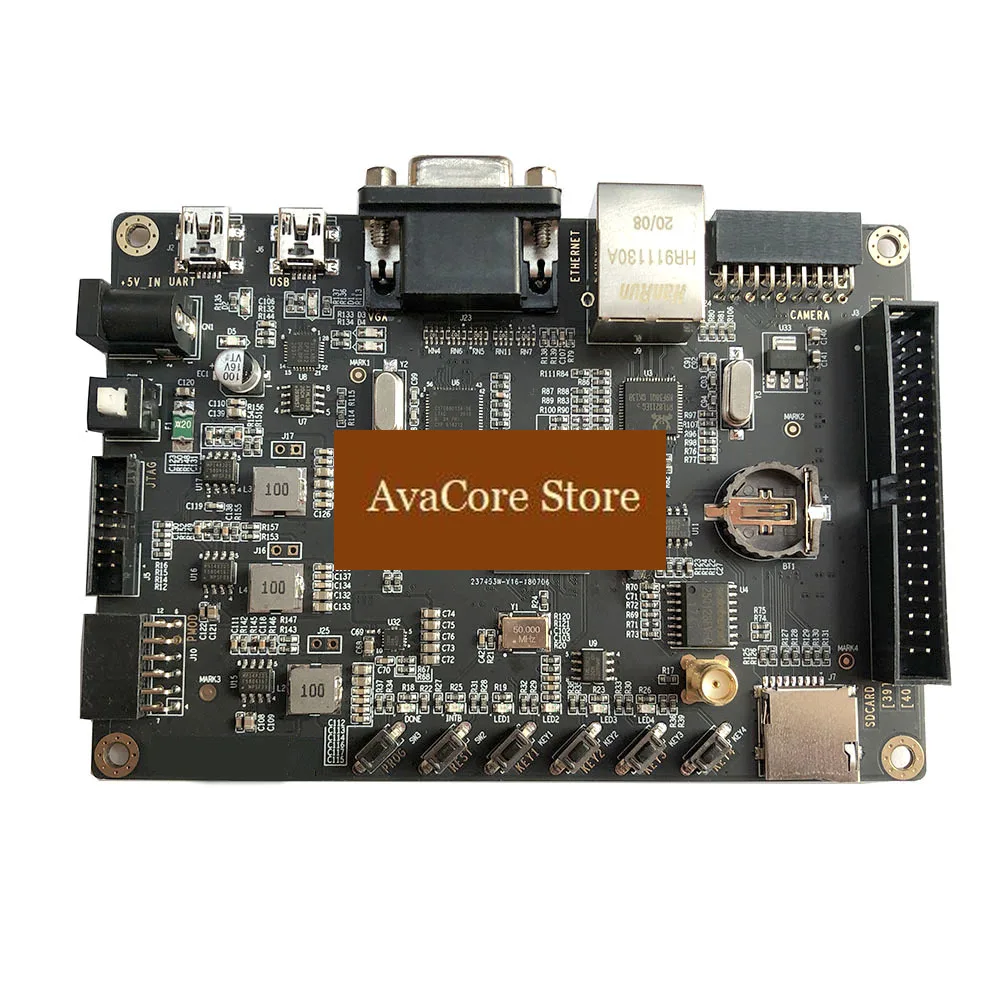 Фото Плата разработки AvaCoreFPGA XC6SLX16 DDR3 1 Гбит, FLASH 128 Мбит, гигабитный Ethernet, USB2.0, VGA, камера, SD, RTC, модуль расширения JTAG №2
