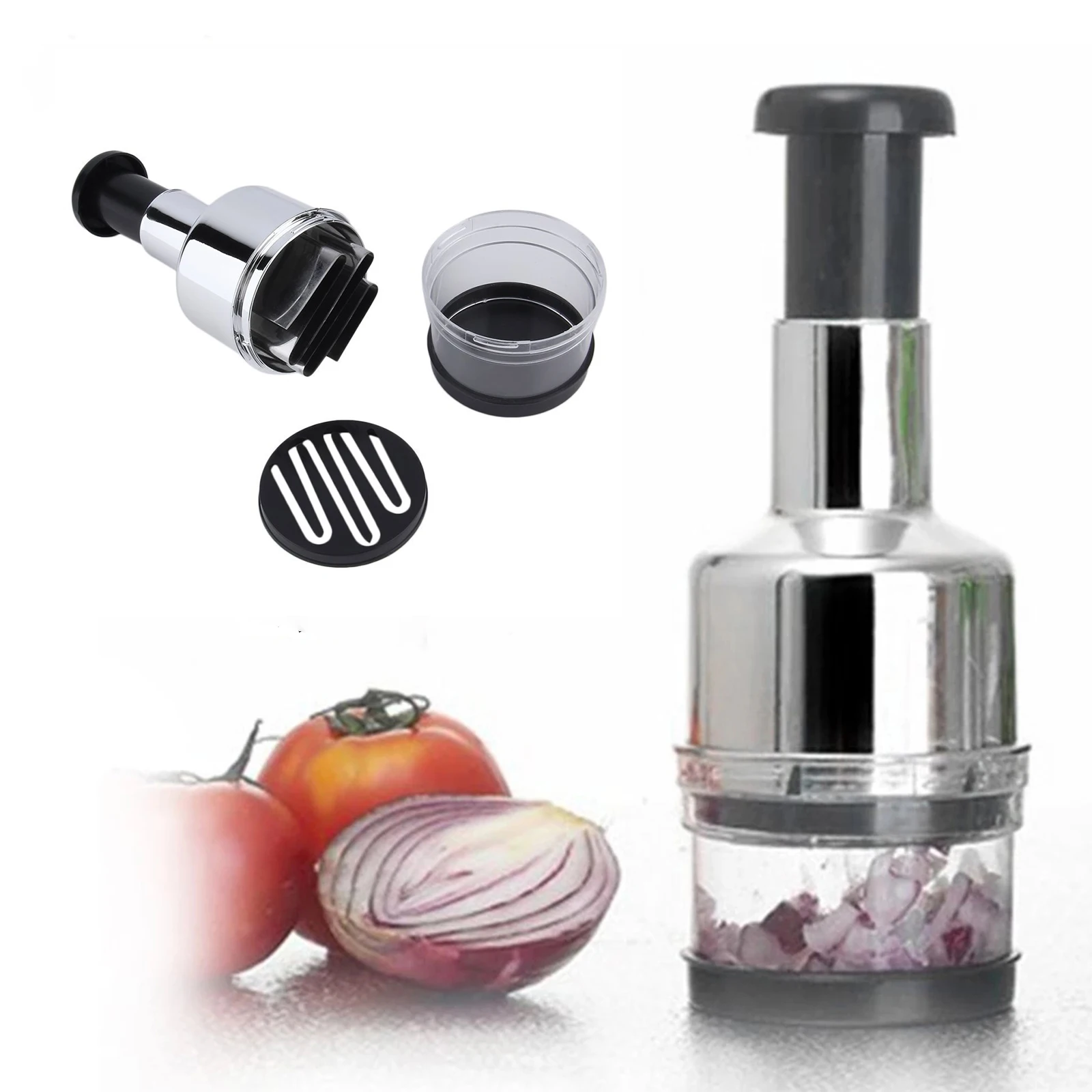 

Onion Chopper Multifunctional Hand Pressure Garlic Onion Cutter Chop Tomato Crusher Fruit Vegetable Tools Home Kitchen Gadgets