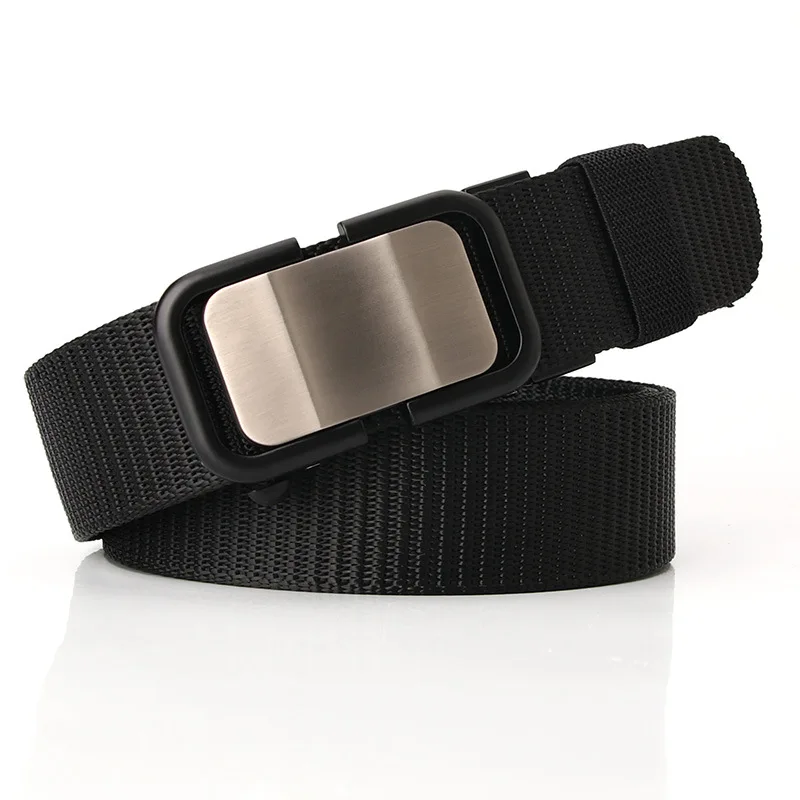 Men and Women Belts High Quality Nylon Webbing Casual Army Tactical Canvas Fabric Belts for Men Sports Comfortable Strap HB006