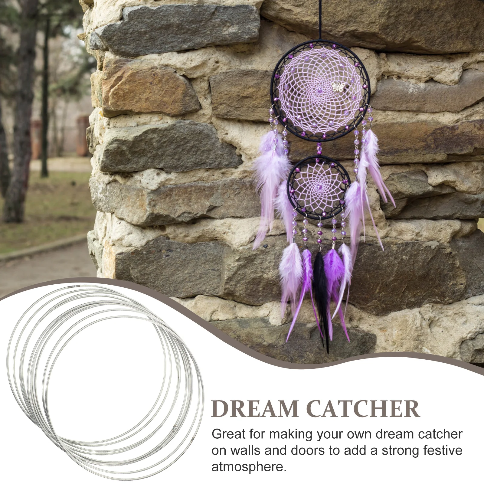 Ремесленные кольца сделай сам металлические украшения Ловец снов