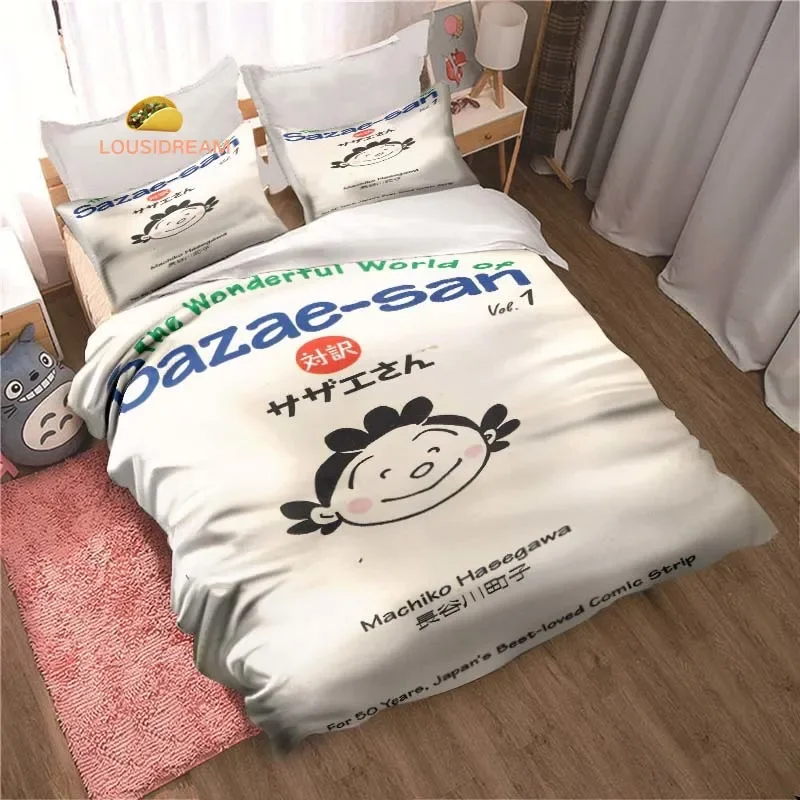Sazae-san Мультяшные постеры простыни пододеяльники постельные принадлежности