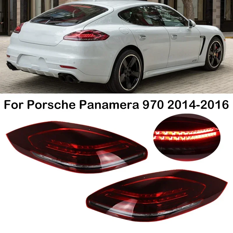 Новый! Для Porsche Panamera 970 2014 2015 2016 дымчатый светодиодный задний фонарь
