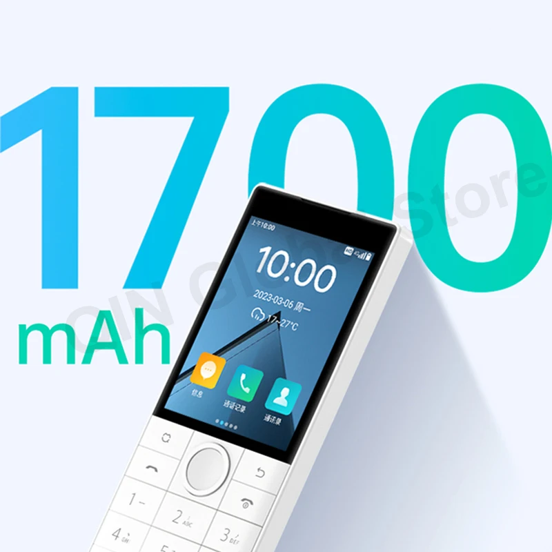 Qin F22 Touch Screen No Camera Phone Wifi 2.8 Inch 2GB 16GB MTK6739 Bluetooth 1700mAh Battery 480*640 Smart Global Version Phone