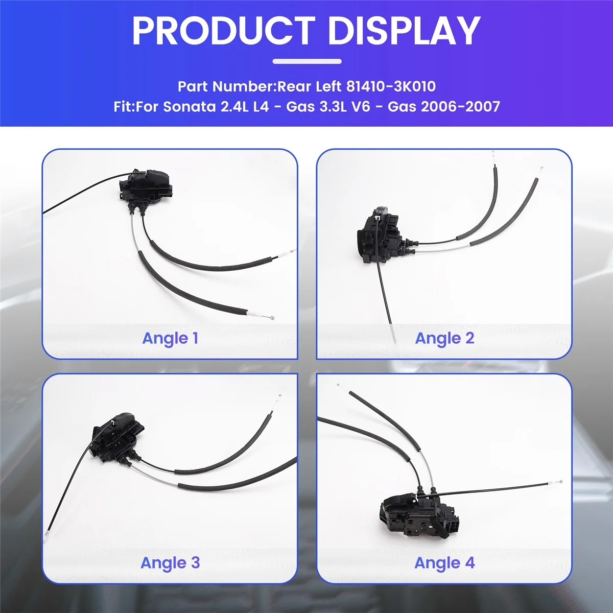 Привод дверного замка автомобиля двигатель защелки для Hyundai Sonata 2.4L L4-Gas 3.3L V6-Gas