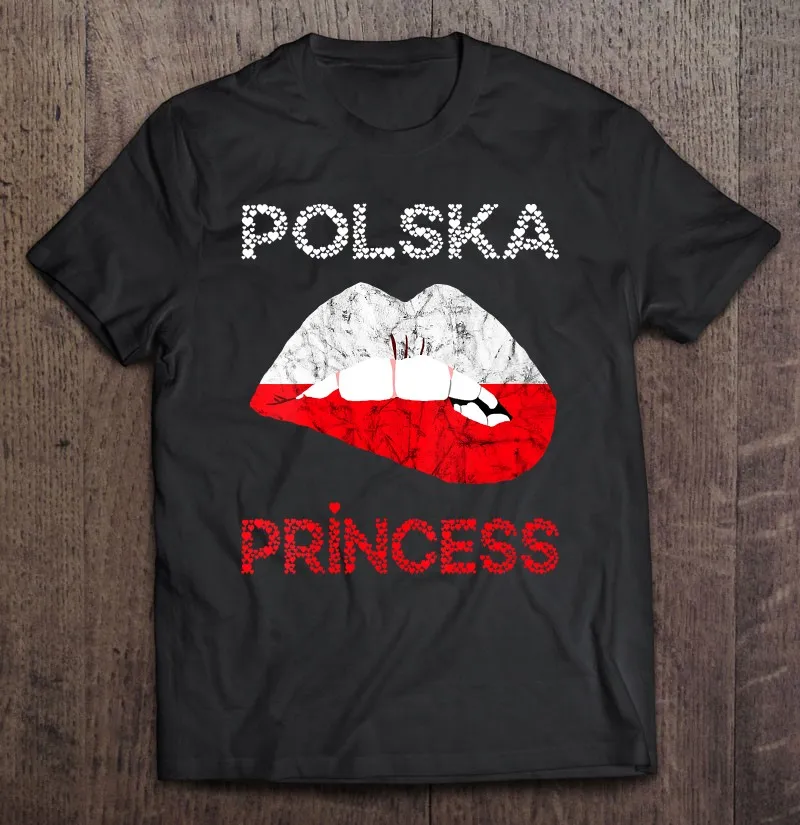 

Футболка Polska для мужчин и женщин, польская рубашка с принтом принцессы, губ, рот, гордость, целуи, одежда для мужчин