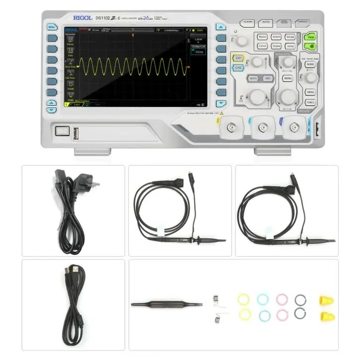 

DS1102Z-E Digital Oscilloscope 2 analog channels 100MHz bandwidth 1GSa/s Sampling Rate