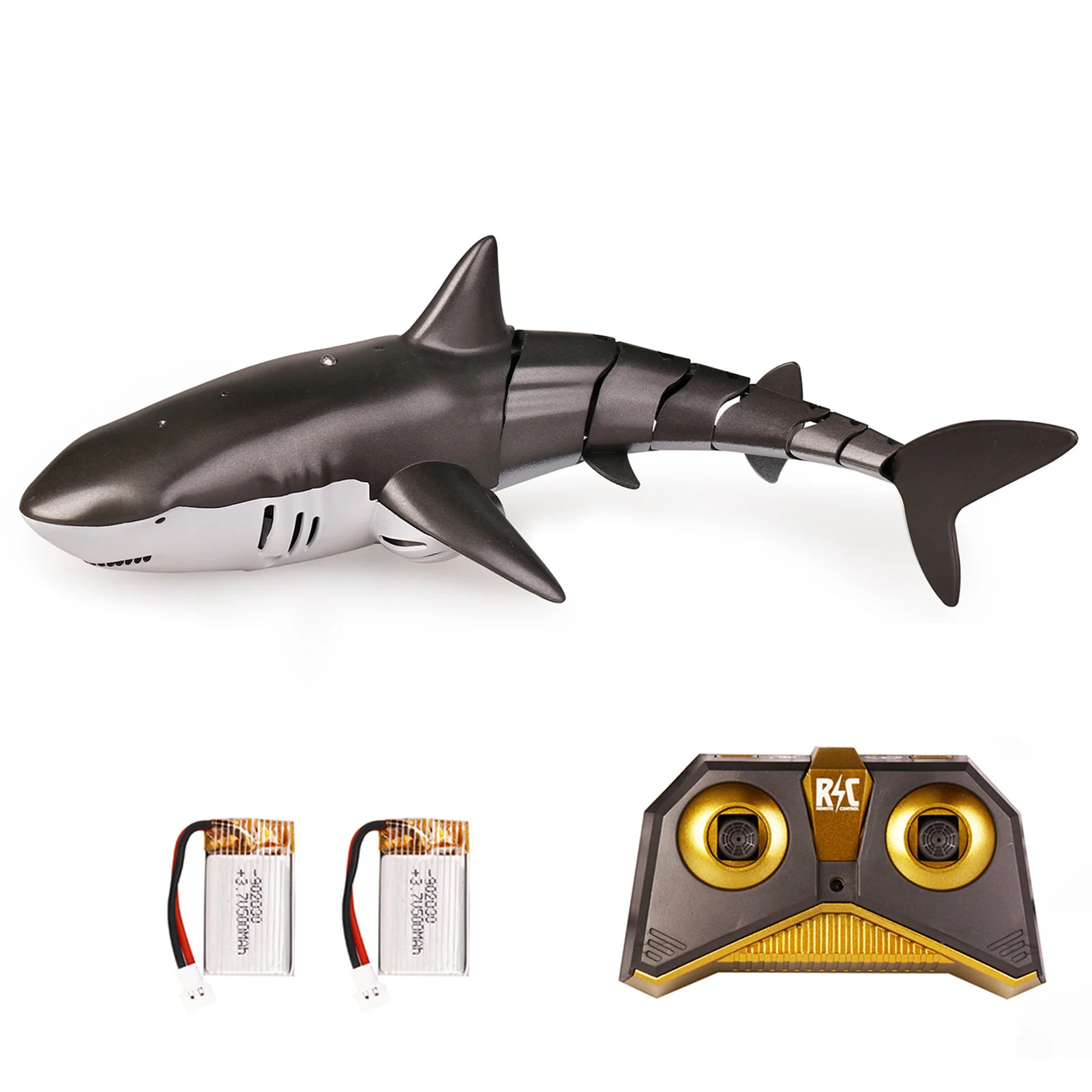 

New 2.4G remote control simulation modeling shark with water spray to play electric toys with lights