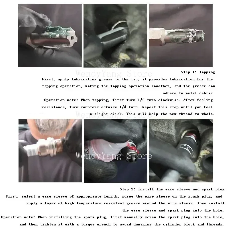 M14x1 25 Набор инструментов для ремонта резьбы свечи зажигания SK1828