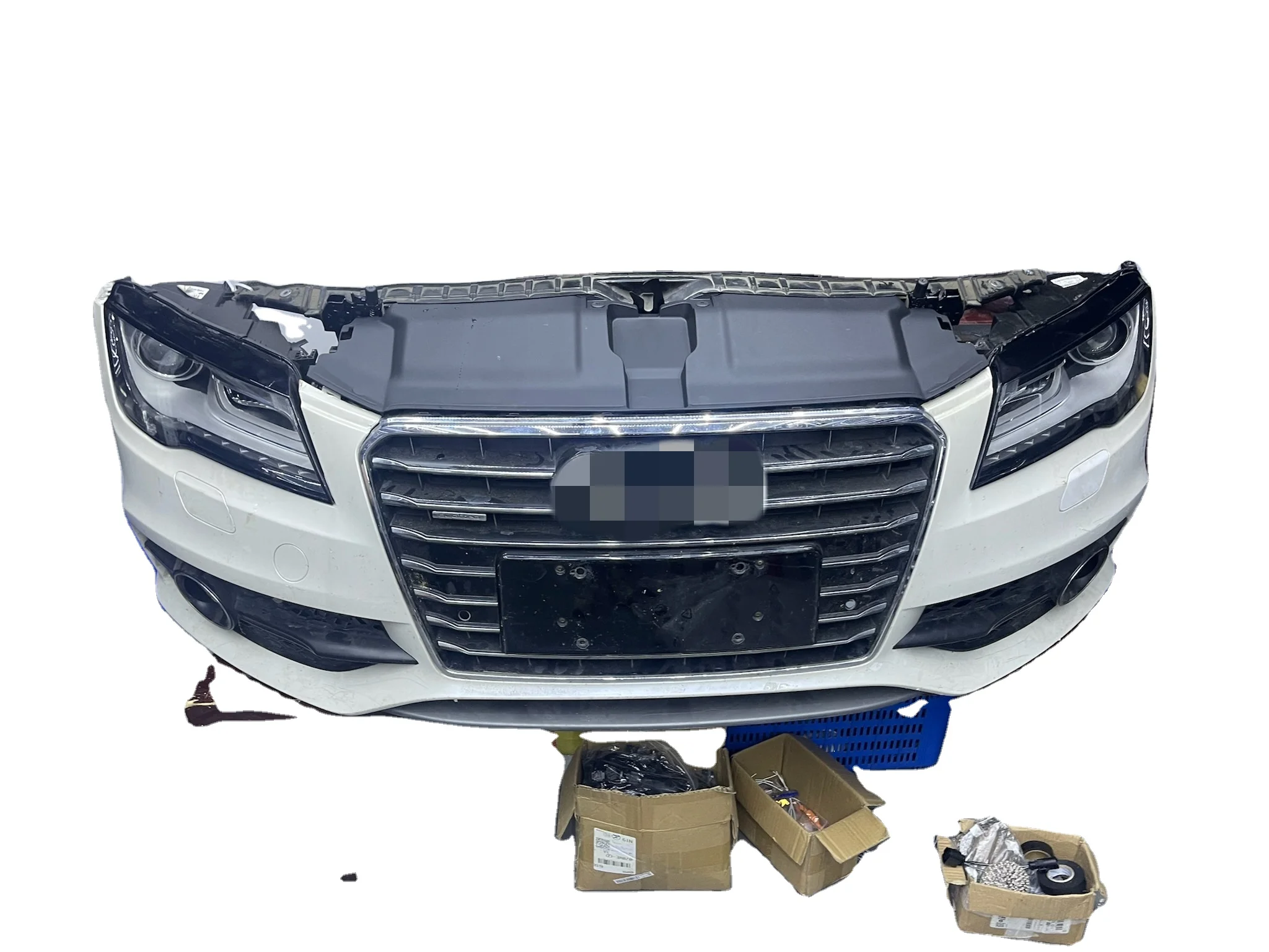 Фото Новый передний бампер-обвес для Audi A7 RS7 2011-2015, хромированный ABS, автозапчасти с вырезами под выхлоп, оплата T/T №5