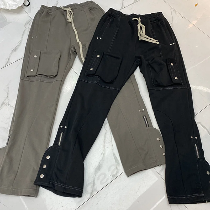 

Loose RAF Casual Drawstring Men Women 1:1 Far ARCHIVE Black Trousers