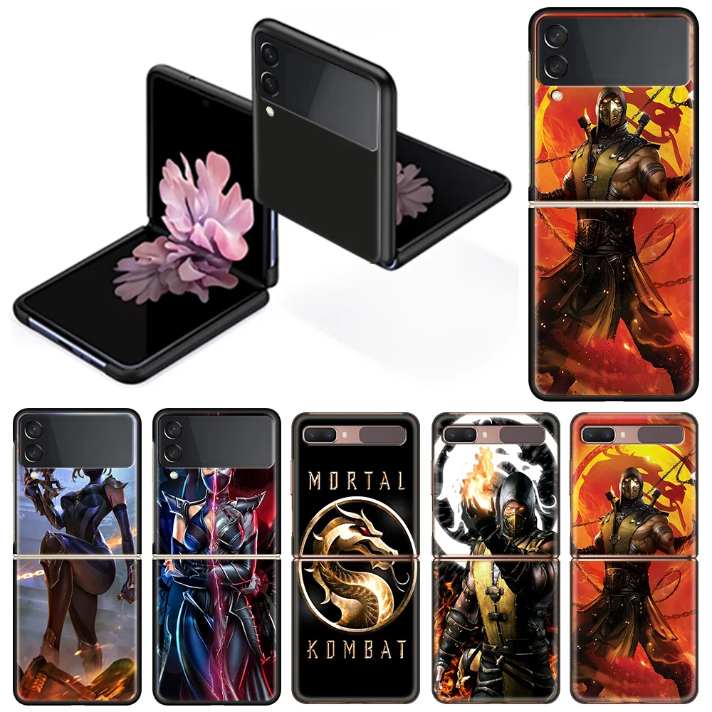 

Game Mortal Kombat Case for Samsung Galaxy Z Flip3 5G Flip 4G Shockproof Capa 6.7 Inches Black Hard PC ZFlip 3 Phone Covers