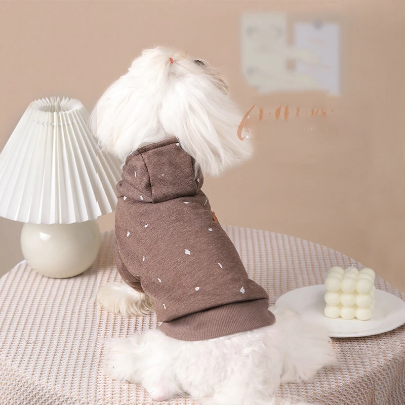 

1 шт. новая Толстовка для собак однотонная модная удобная мягкая дышащая одежда с принтом с двумя штанинами для женских принадлежностей SSJ556