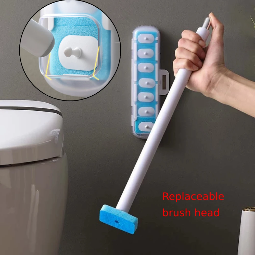 

Щетка для унитаза без мертвых углов, бытовая подвесная щетка для туалета, автоматическая очищающая жидкость с магнитной присоской