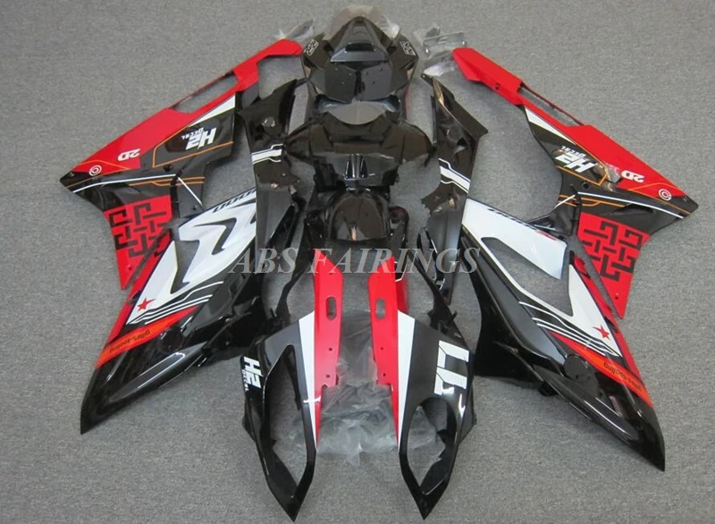 

4Gifts New ABS Whole Motorcycle Bike Fairings Kit Fit for BMW S1000RR 2015 2016 15 16 HP4 Bodywork Set Custom White Red