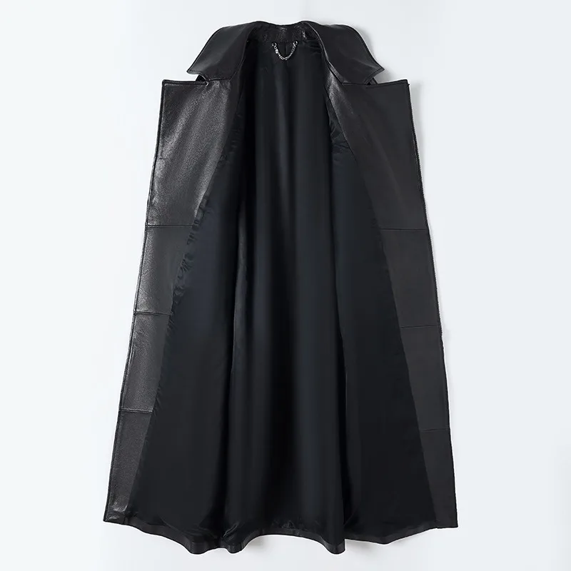 2024 новая стильная кожаная куртка из овечьей кожи растительного дубления