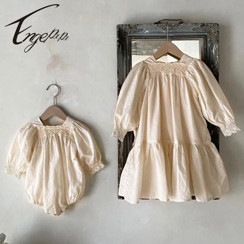 Однотонный комбинезон для маленьких девочек одежда малышей с длинными рукавами