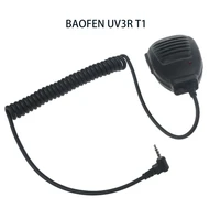 Black 3 5mm Hand Microphone with Indicator Compatible for baofeng Bf-t1 Bf-t8 Uv-3r Microphone