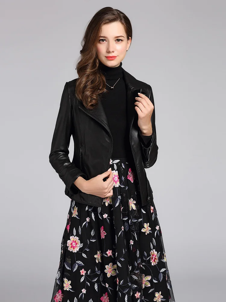 

Genuine Leather Jacket Winter Jacket Women Fox Fur Collar Down Jacket 100% Real Sheepskin Coat Female Bomber Jackets MY2023