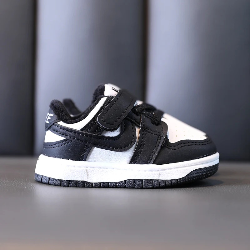 2024 зимняя детская обувь из хлопка флисовые кроссовки 0 Plus спортивная для