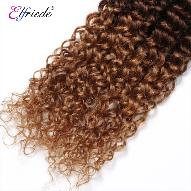 Elfriede 1B/4/30 курчавые вьющиеся волосы с эффектом омбре цветные искусственные
