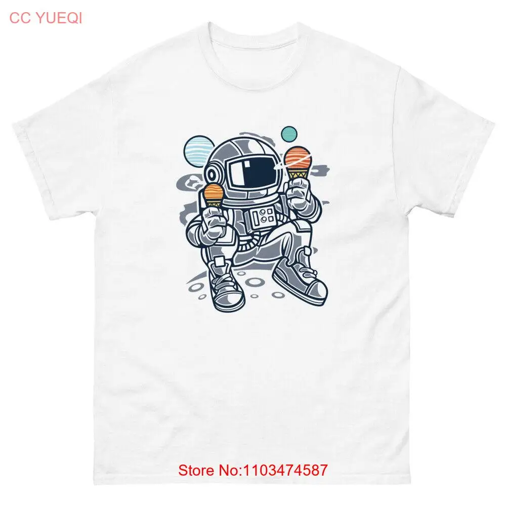 037A-мороженое с астронавтом-Мужская Классическая футболка-Maglietta da uomo