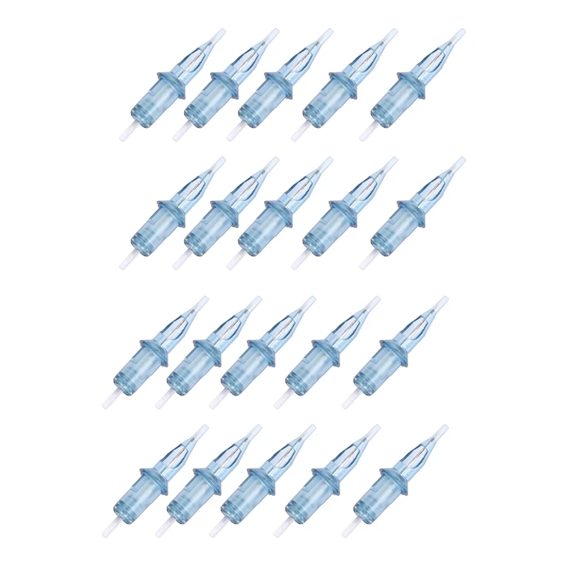 

Disposable 20Pcs Permanent Makeup Tattoo Cartridge Needle Rl/Rm/M1/Rs Eyebrow Lips Eyeliner Makeup Tattoo Rotary Pen 7Rl