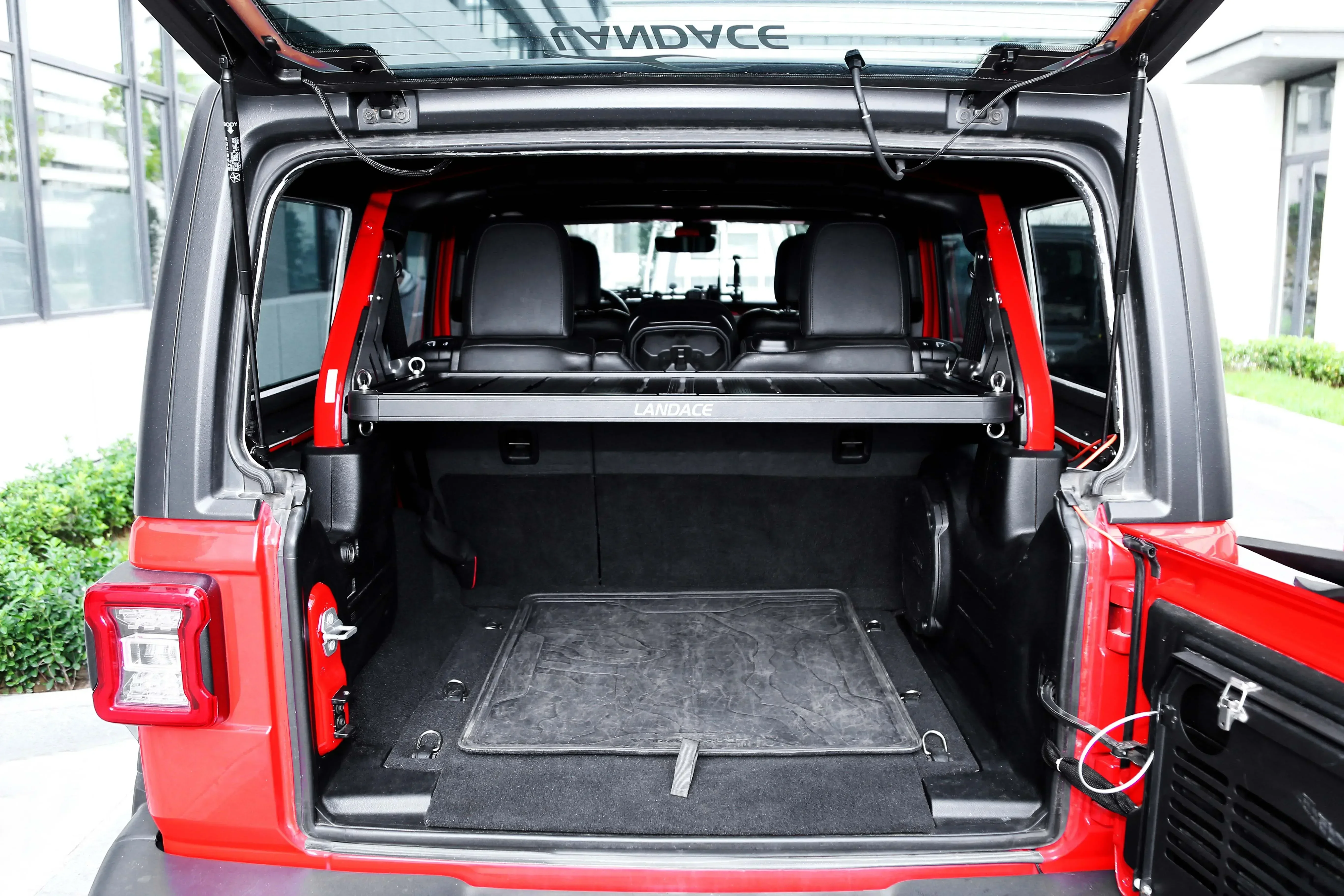 Фото Бестселлер FirstTable De Camping Multifonctionnelle En Aluminium Pour Jeep Wrangler JL, Étagère De Rangement De Coffre, №1