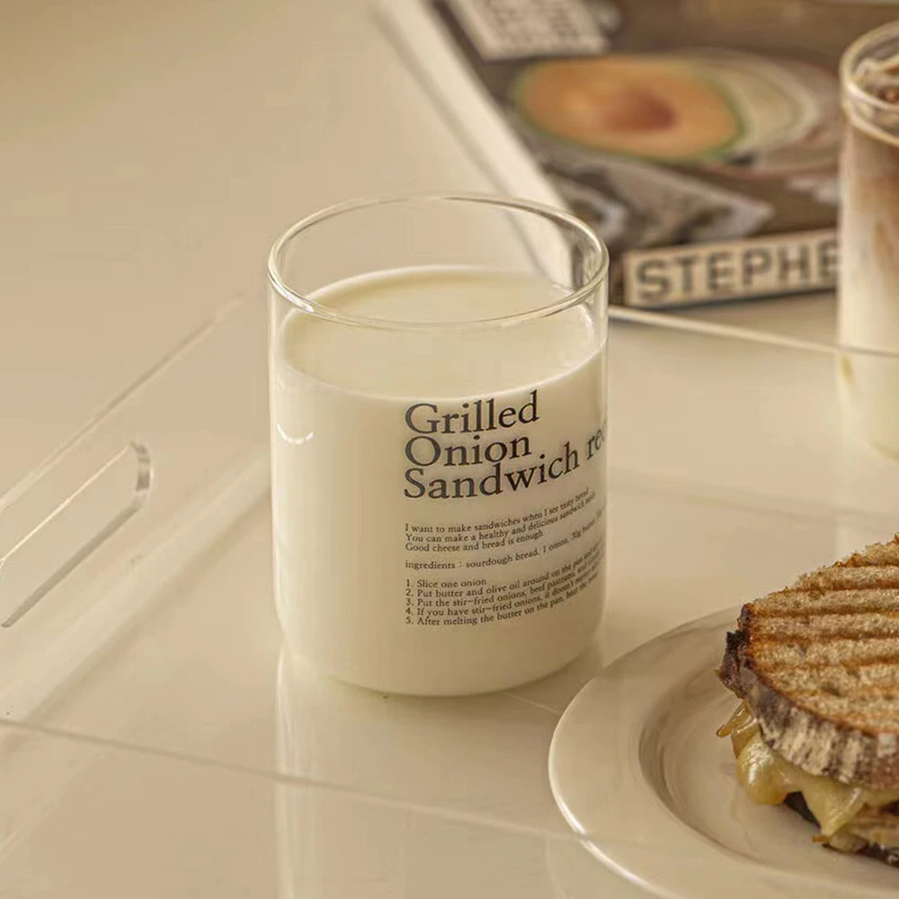 

Корейский стакан, стакан для воды, стеклянные кружки с буквой, чашка для завтрака, молока, кофейная чашка, термостойкая кружка, стакан для питья, кружки для кофе