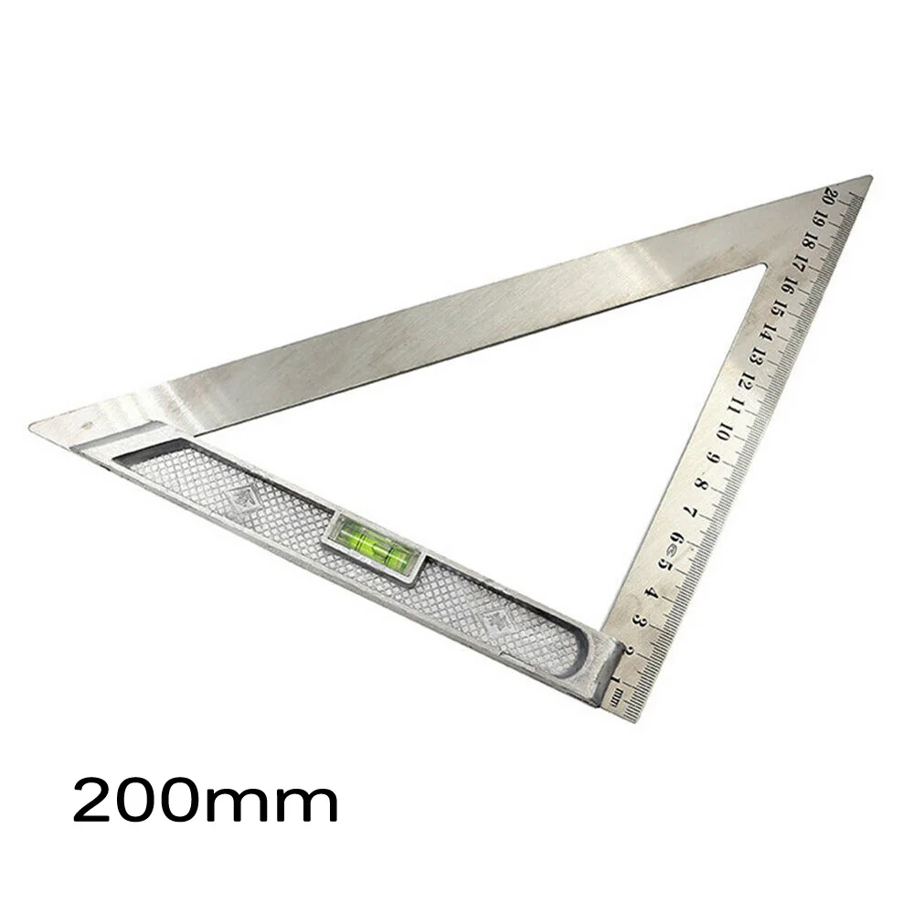 

15/20cm 90 Degree Squares Portable Stainless Steel Triangle Ruler Double-sided Scale For Woodworking Drawing Tools