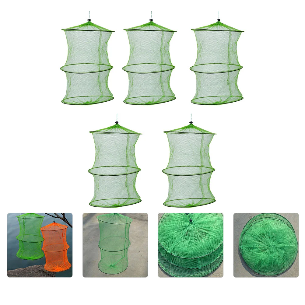 

Net Cagecollapsible Portable Supplies Mesh Foldable Bait Cast Keep Basket