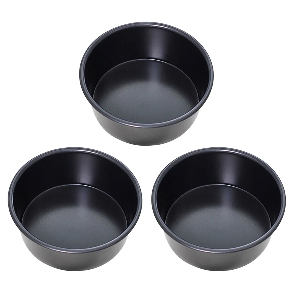 

3pcs Cake Pan 4 Inch Chiffon Cake Pan Baking Pan Non Stick Baking Pan Tin