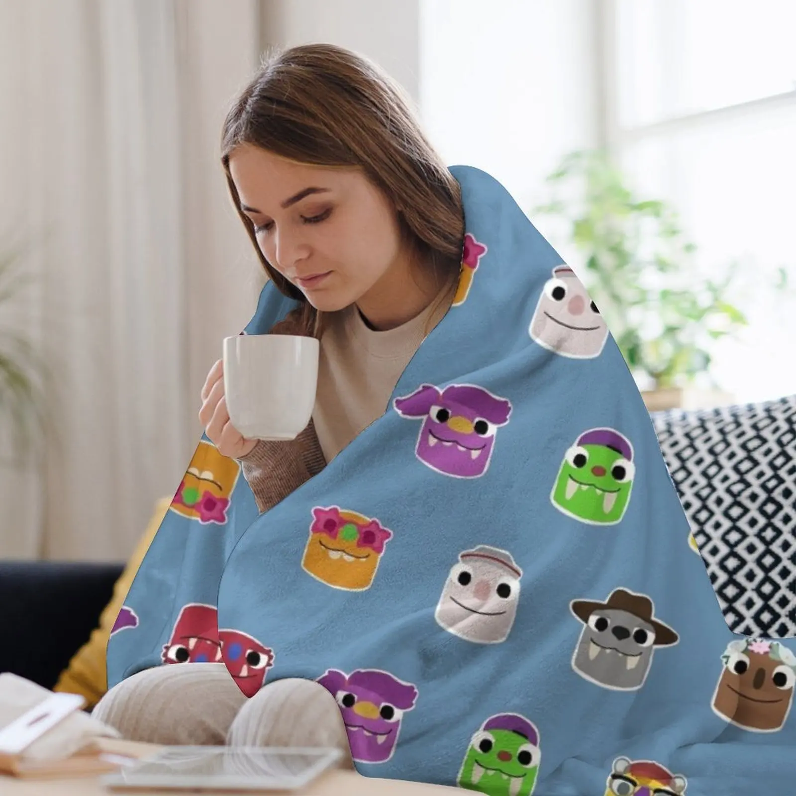 Bugsnax - все грибусы пледы одеяла для малышей в стиле аниме