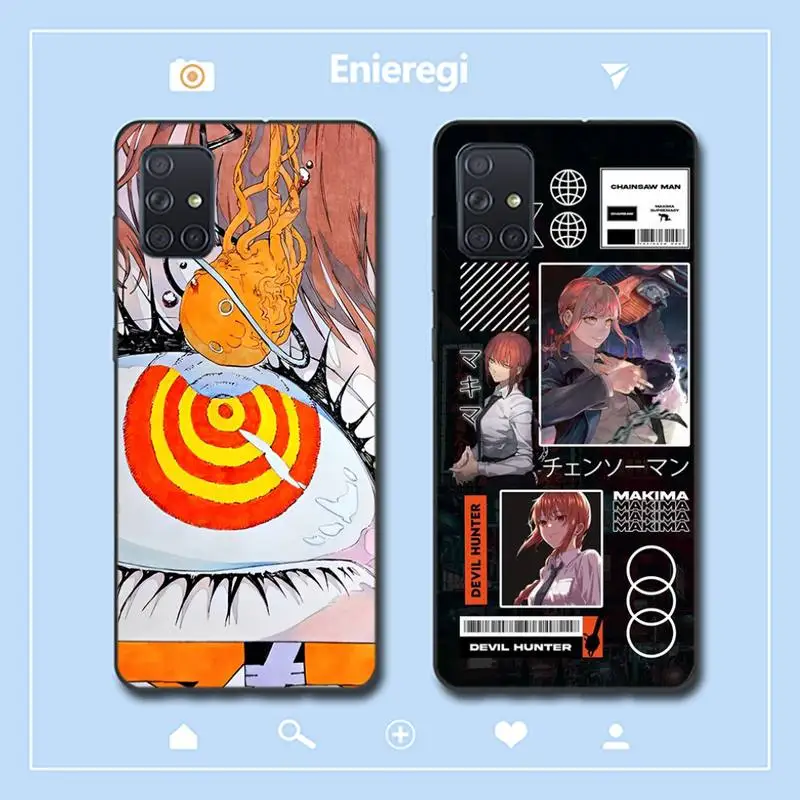 

Japan Cartoon Anime Chainsaw Man Phone Case for Samsung A51 01 50 71 21S 70 31 40 30 10 20 S E 11 91 A7 A8 2018