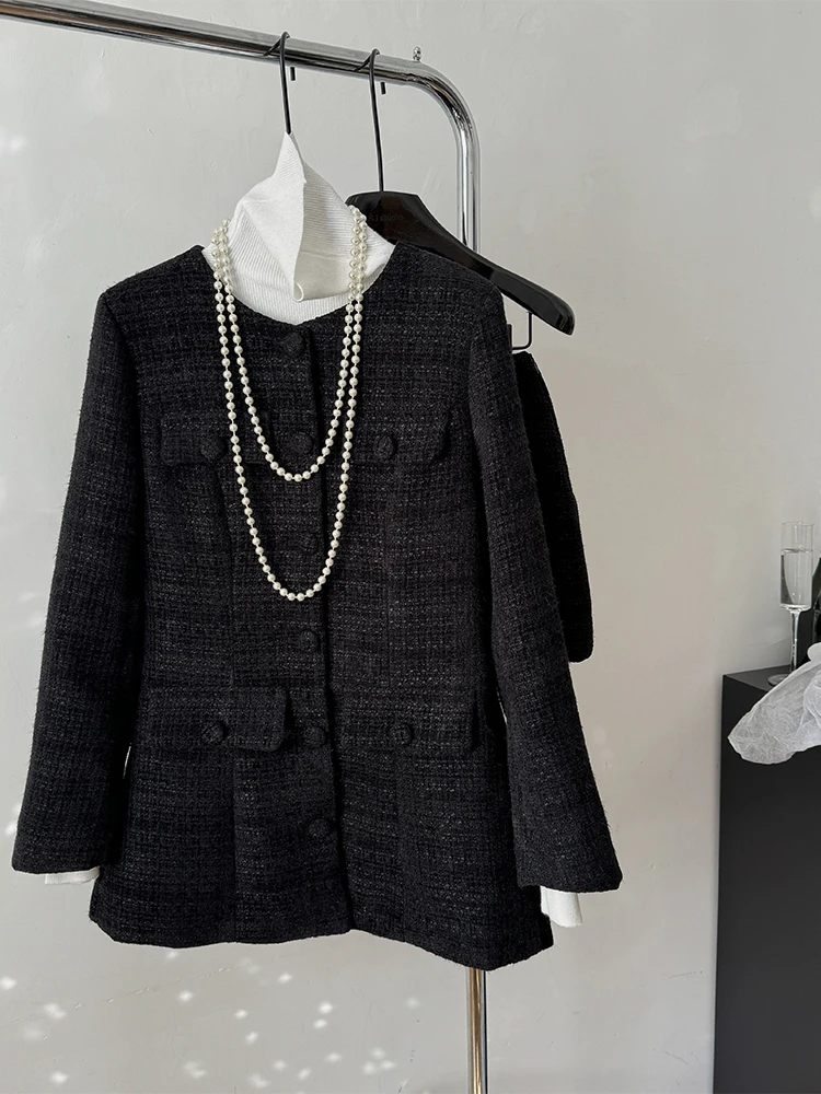 Женский черный готический костюм из двух предметов винтажное роскошное пальто с