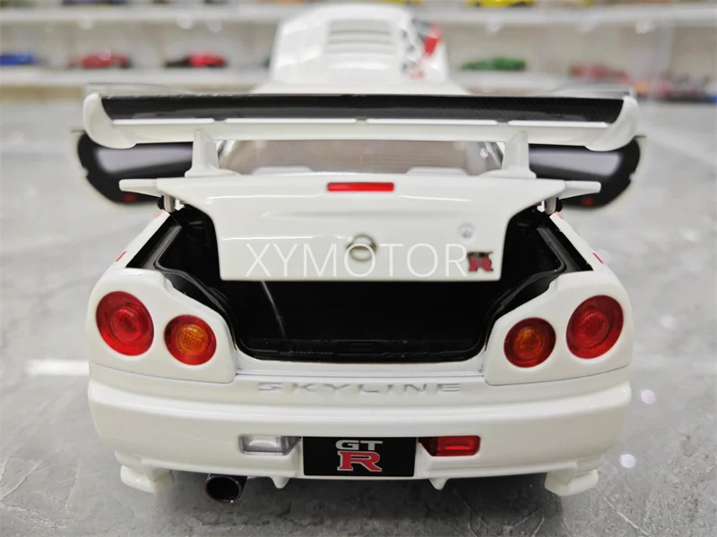 Motorhelix 1/18 для Nissan Skyline GT-R R34 NISMO индивидуальная металлическая литая под давлением