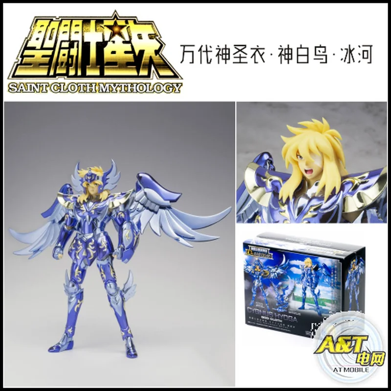 

Фигурки героев аниме, Оригинальные фигурки в стиле Saint Cloth Bandai Myth Cygnus Hyoga God Cloth, 10-е юбилейное издание, модели игрушек