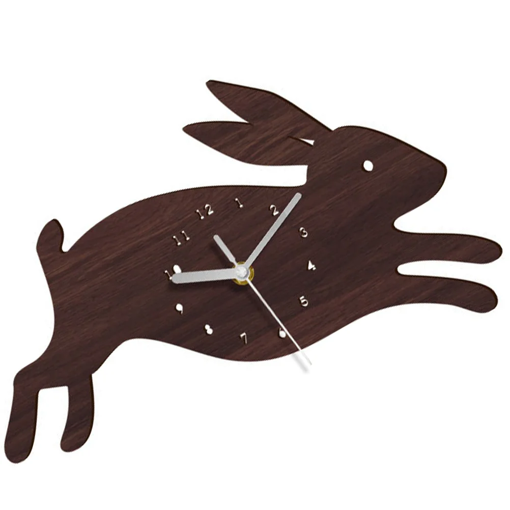 

Wall Clock Clocks Bunny Inch Decor Silent Non Ticking Kids Easter Decorative Mute Rabbit Classroom Hanging Retro Operated