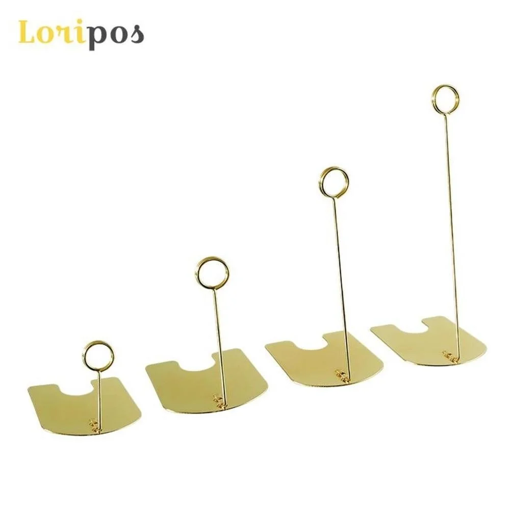

Stainless Steel Metal Food Cake Shelf Top Label Holder Sign Clip Stand Advertising Display Price Tag