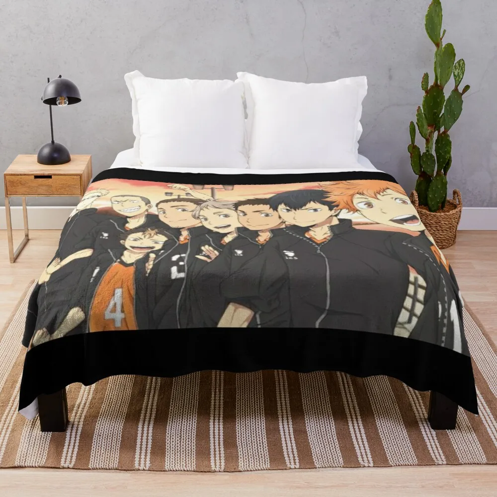 

Haikyuu lance cobertor macio cobertor macio macio shaggy cama quente na moda