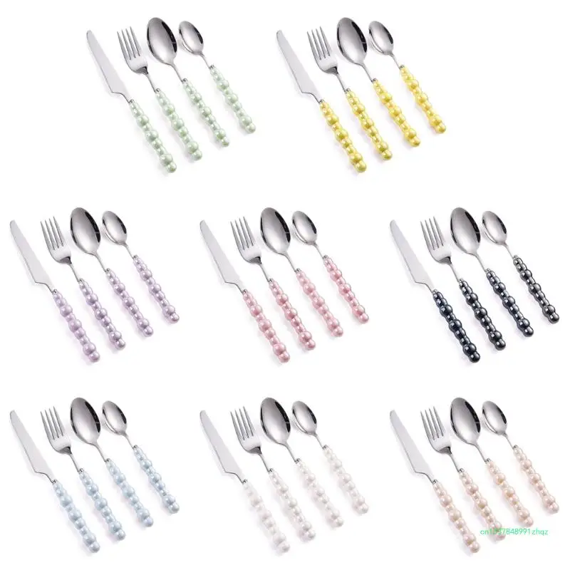 

Набор столовых приборов с керамическими ручками Набор посуды Набор столовой посуды для кухни