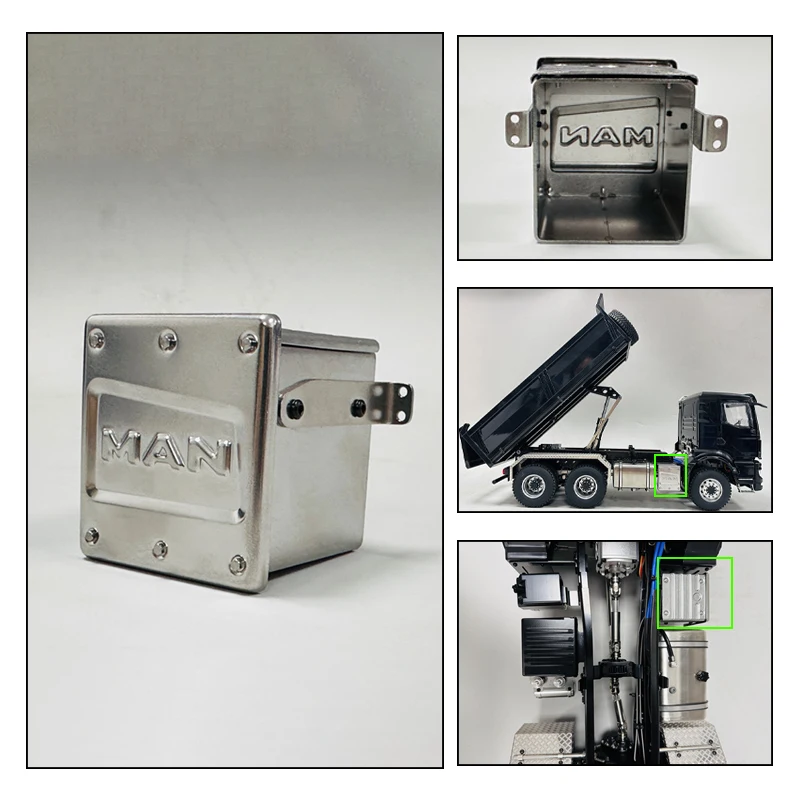 1 шт. металлический имитационный выхлопной бак для 1/14 Tamiya RC грузовик автомобиль MAN