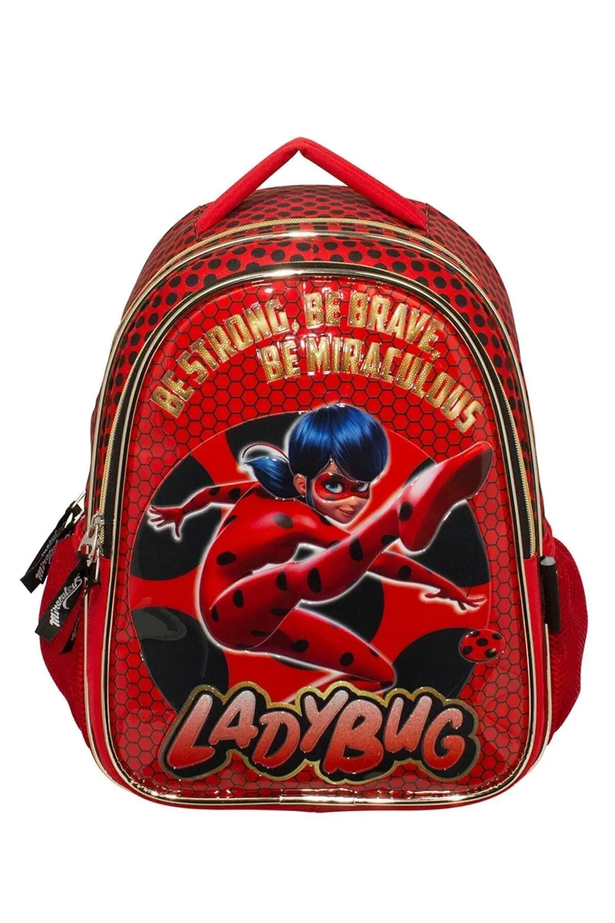 

Miraculous Ladybug Embossed Primary School Girl Backpack