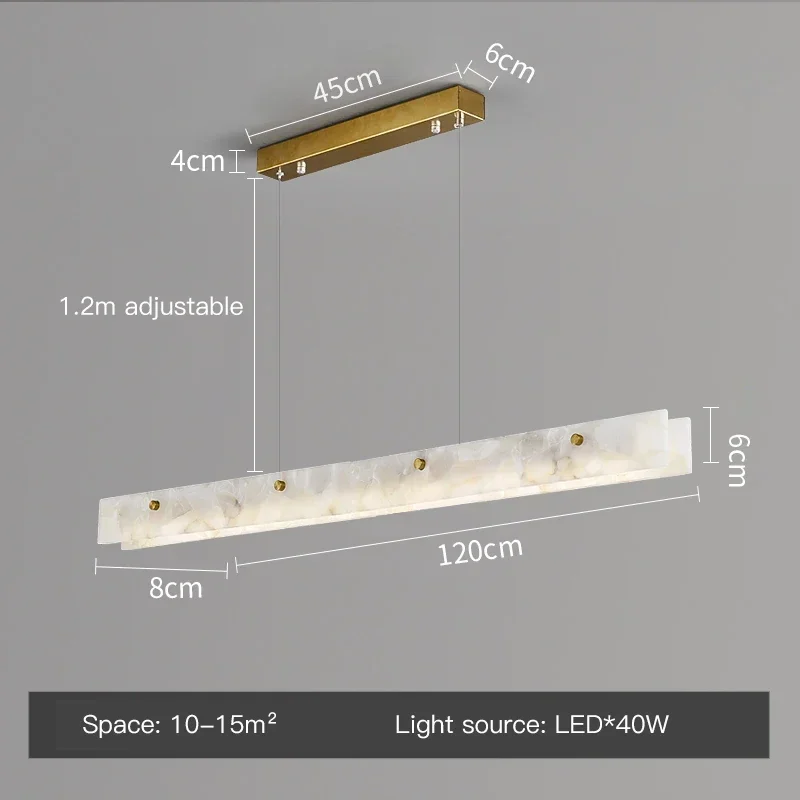 

Люстра Wongshi мраморная LED 130В