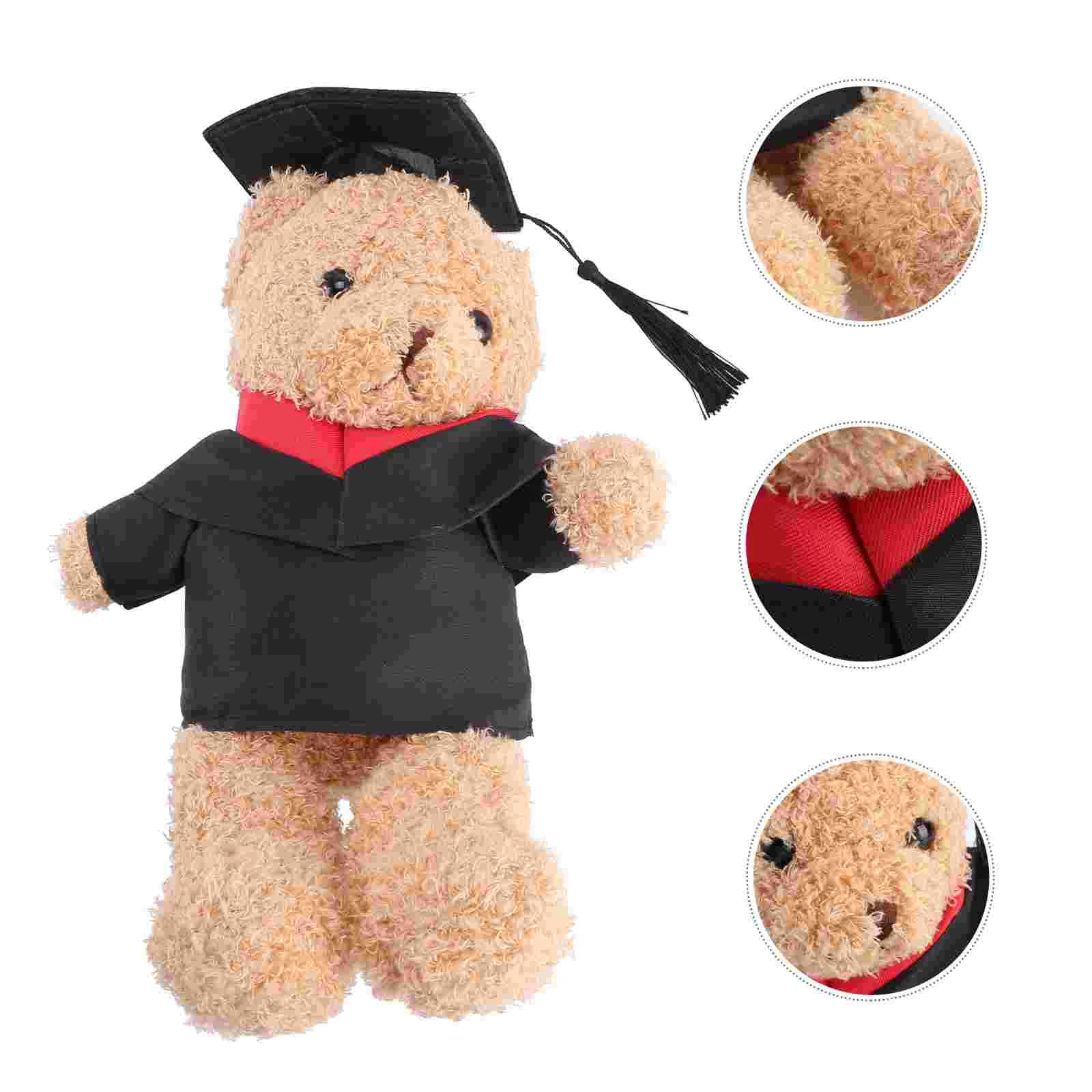 

Stuffed Graduation Gift Grad Toys Animal Toy Plush Party Plsuh Student Souvenirs Hat Doctorial Decoration Present Commencement