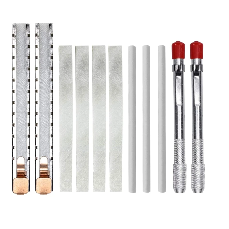 

HOT Soapstone Holder Set With Flat Round Set Mark White Clear And Removable Markings On Steels, For Welding And Welders