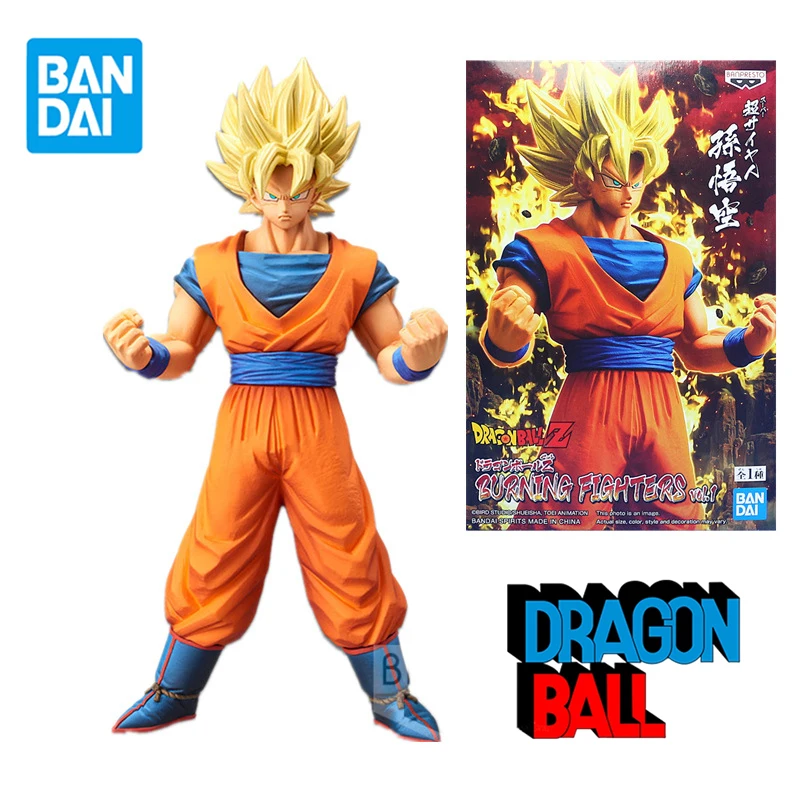 

Bandai Dragon Ball Z Goku Children's Toys Anime Action Figures Pvc Figurine Christmas Gift Surprise Desktop Decorations