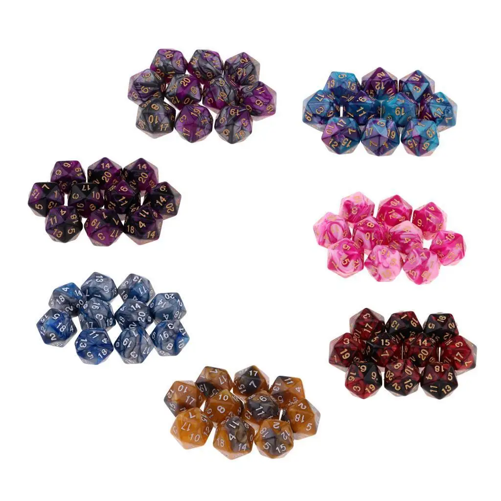 

Набор многосторонних многогранных игр D20, 10 шт.