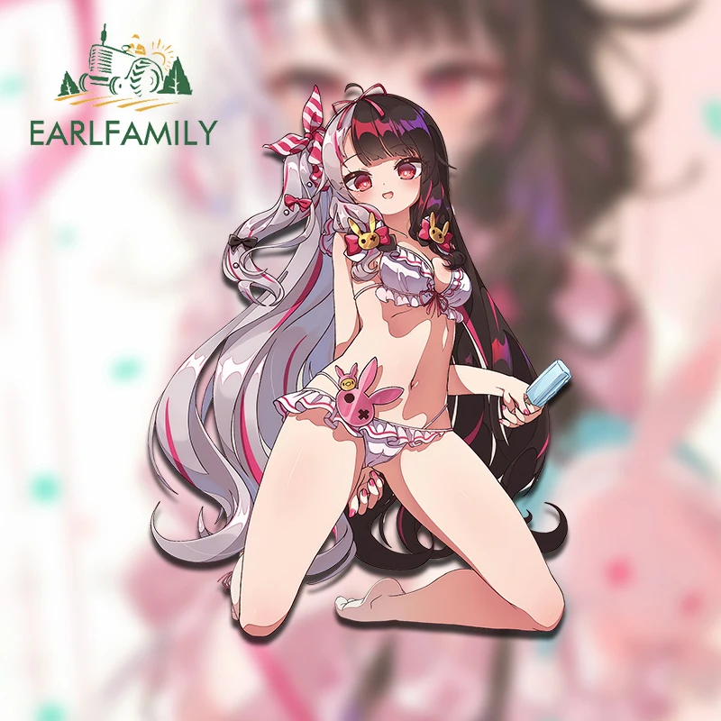 EARLFAMILY 13 см X 10 для Yorumi Rena Vtuber автомобильные мультипликационные наклейки