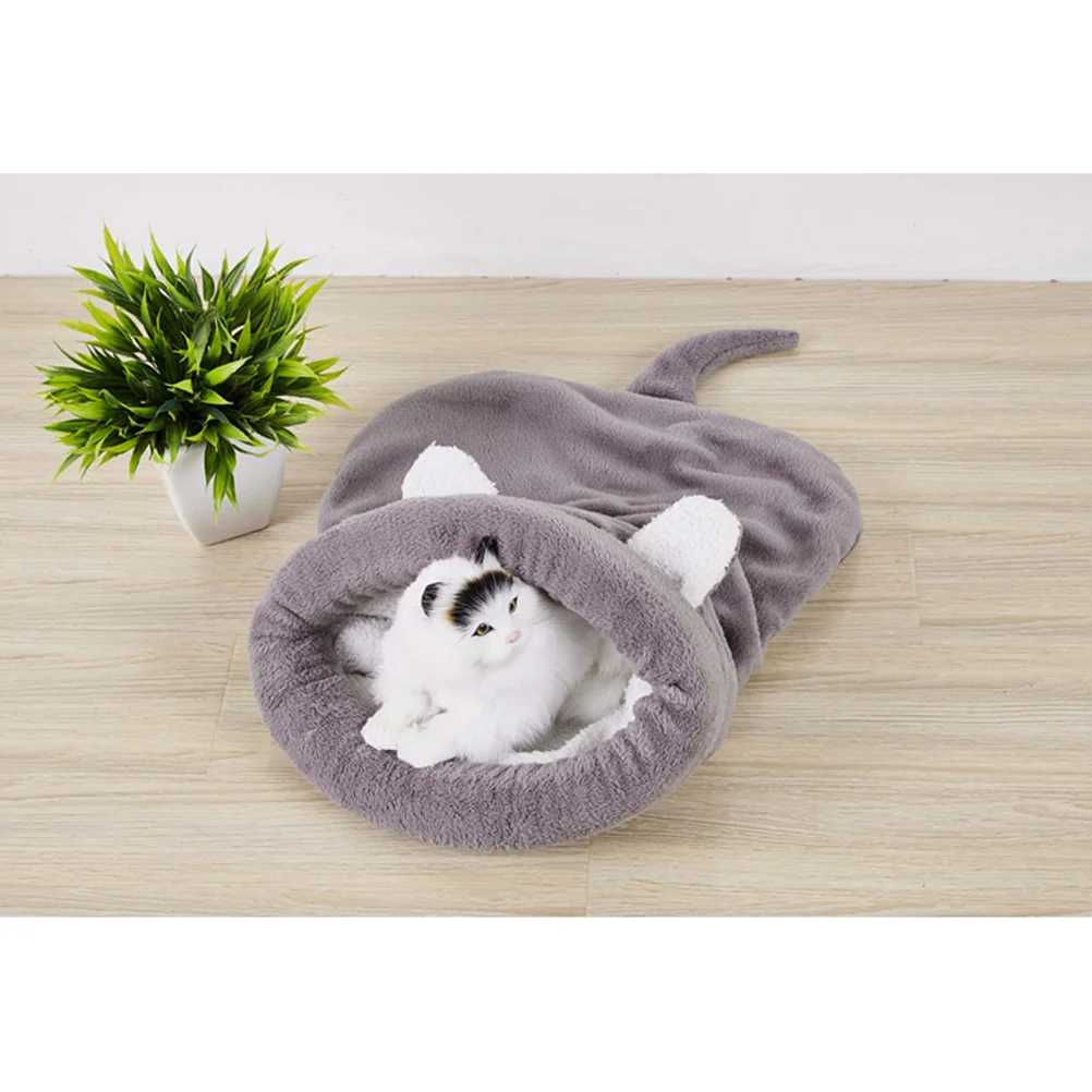 Домашняя собака спальный мешок для кошек теплая кровать собак и милый теплый